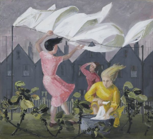 British School (1950’s) – Hanging Out The Washing on a Blustery Day