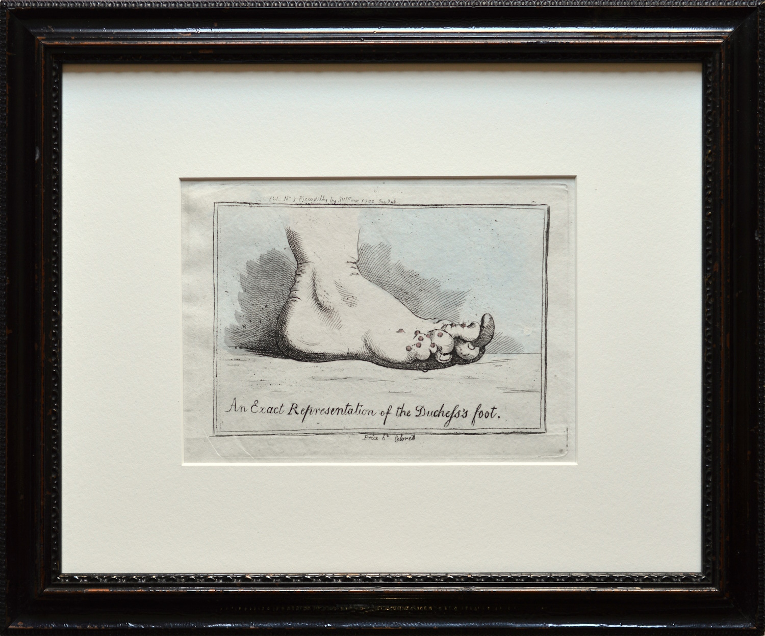 Isaac Cruikshank – An Exact Representation of the Duchess’s Foot