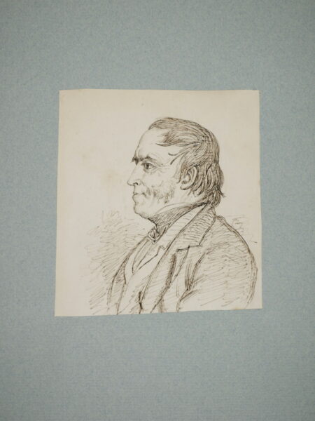 James Smetham – Portrait of Man in Profile