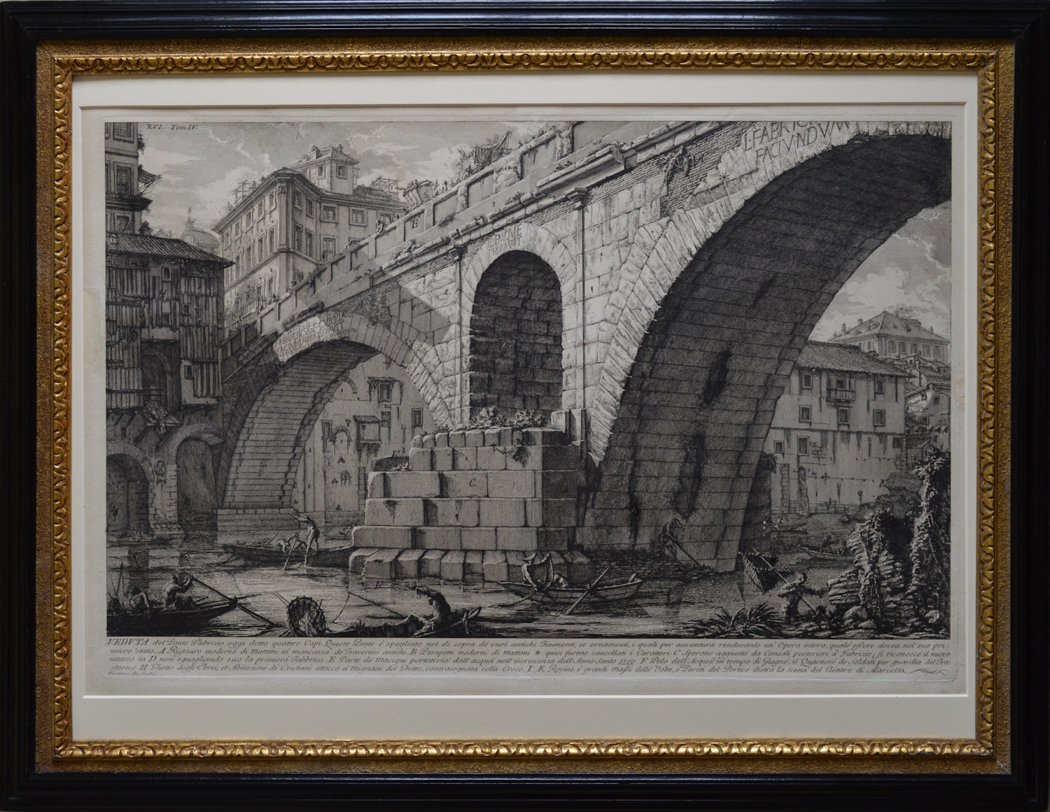 Giovanni Battista Piranesi – View of Ponte Fabrizio