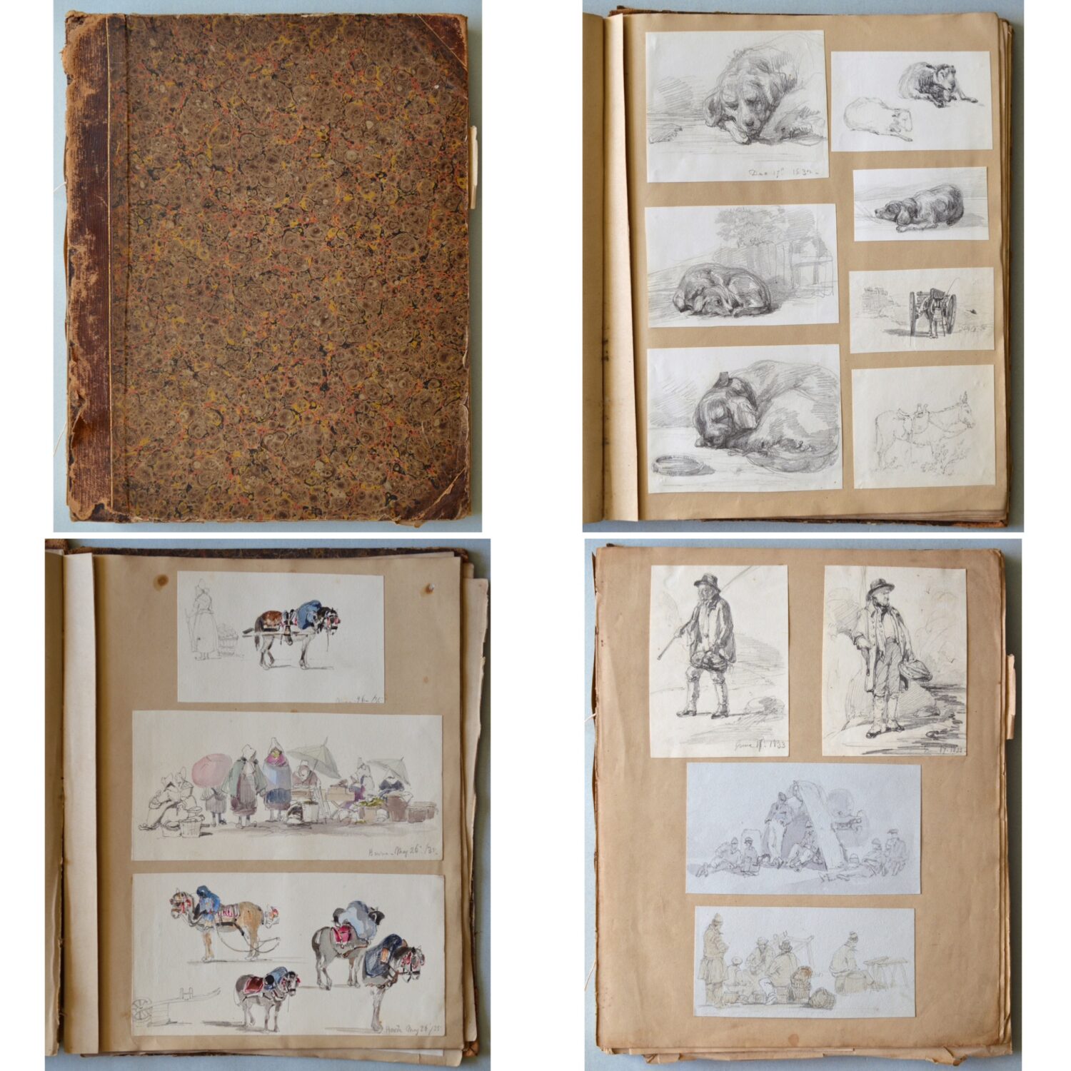 Circle of Sir David Wilkie (Scottish, first half 19th Century) – Sketch Album.