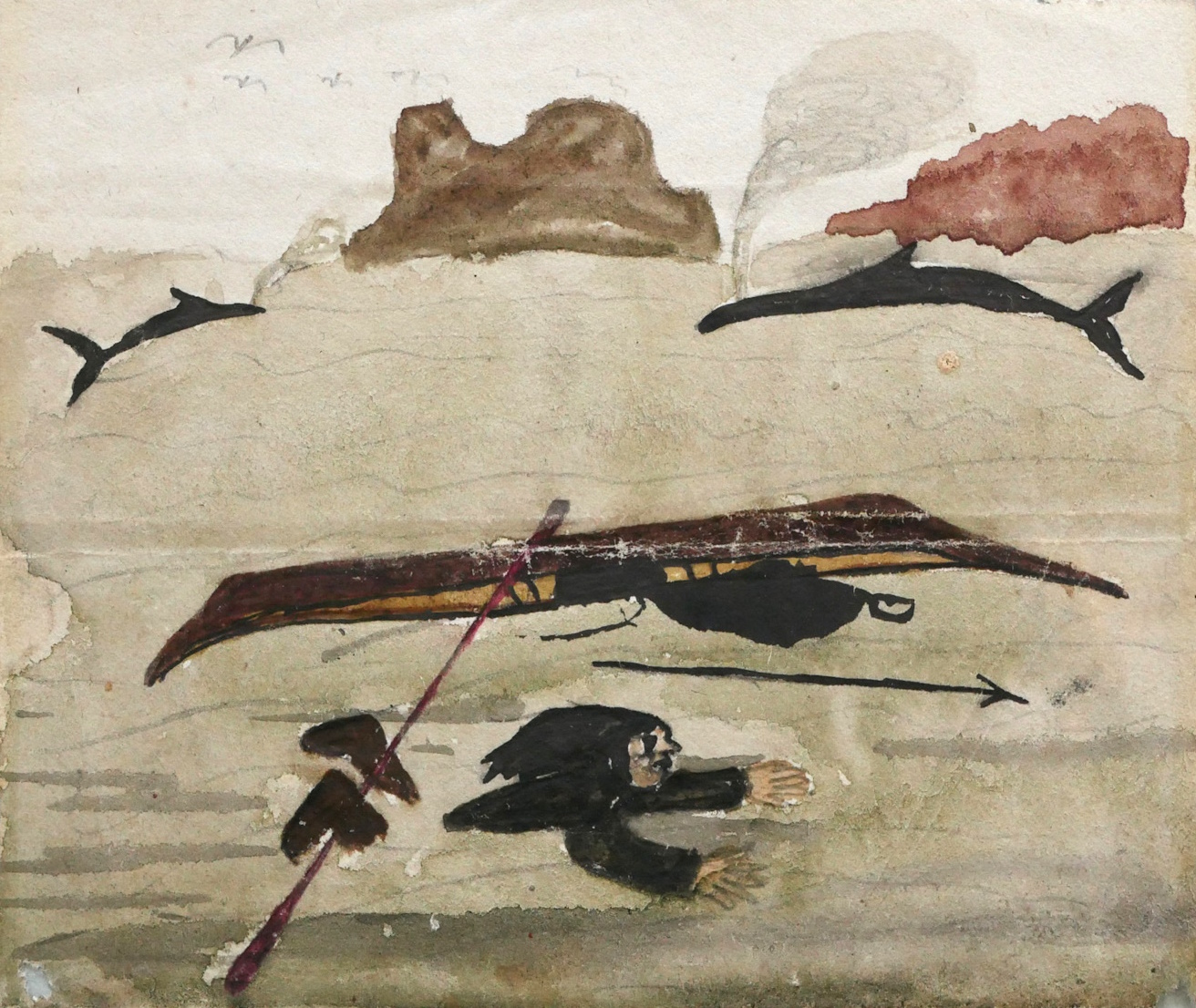 George Niakungitok – The Indians Canoe – c1823